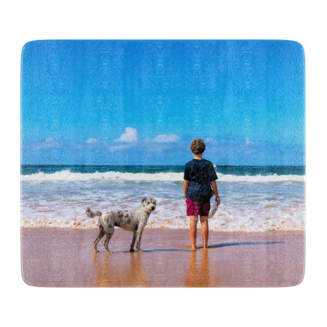 Custom Photo Cutting Board with Your Photos (Front)