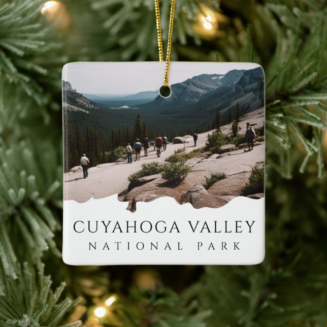 Custom Photo Cuyahoga Valley National Park Ceramic Ornament (Tree)