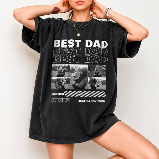 Custom Photo Dad Birthday 90s Style for Husband  T-Shirt