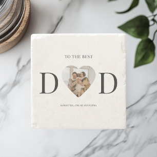 Custom Photo Dad    Father’s Day Gift Stone Coaster