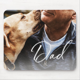 Custom Photo Dad Typography   Mouse Pad
