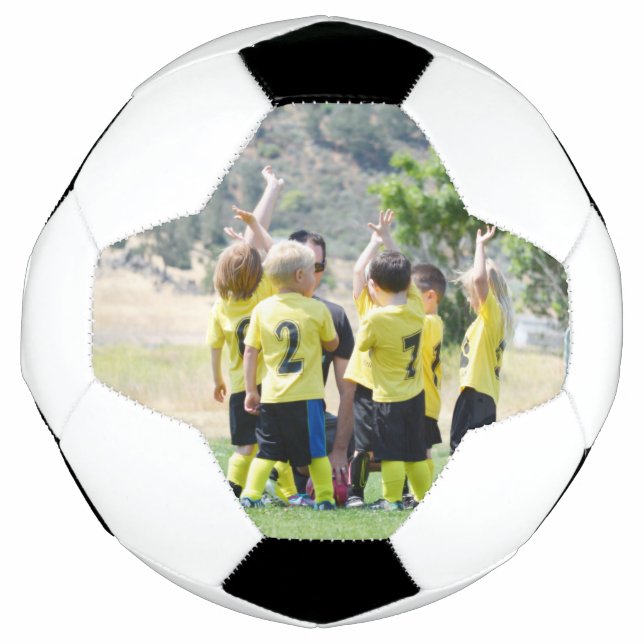 Custom Photo Design Your Own Print Picture Upload Soccer Ball (Front)