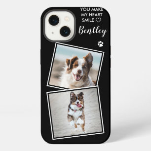 Custom Photo Dog Cat Pet Collage Cute Quote Photo iPhone 13 Case