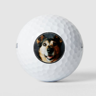 Custom Photo Dog Dad Golf Balls