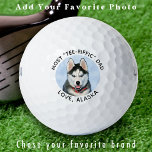 Custom Photo DOG DAD Personalised Golfer Wilson Golf Balls<br><div class="desc">Introducing our modern and stylish golf balls that you can personalise to your liking! These golf balls make for the perfect golfer gifts, whether it's for your dad, grandpa, mum, or even from your furry friend, with the option to add a picture of your pet or dog. Our create your...</div>