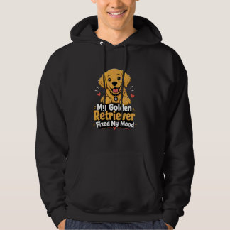 Custom Photo Dog Golden Retriever Fixed My Mood Hoodie