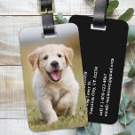 Custom Photo Dog Lover Pet Puppy Personalised  Luggage Tag<br><div class="desc">Embark on your travels with a touch of personality and a hint of whimsy with our Modern Photo Luggage Tag designed especially for dog lovers. Whether you're jetting off on a business trip or setting out on a vacation adventure, this luggage tag ensures that your belongings are both identifiable and...</div>