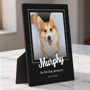 Custom Photo Dog Memorial Keepsake Pet Loss Plaque