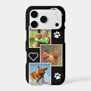 Custom Photo Dog Pet Cat Monogram Initial Black