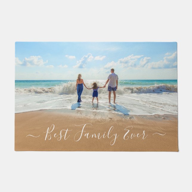 Custom Photo Doormat Your Family Photos (Front)