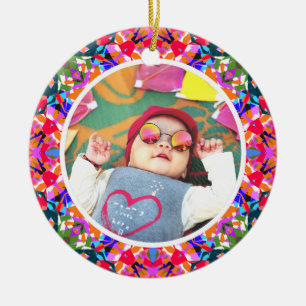 Custom Photo Dopamine Decor Colourful Maximalist Ceramic Ornament