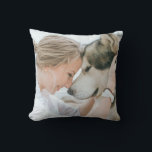 Custom Photo Double Sided  Cushion<br><div class="desc">Design your own 2 sided photo throw pillow featuring full bleed image template. Easily upload your own photos with your own character and loved subjects. Place the same image on both sides or 2 different images on front and back.</div>