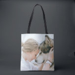 Custom Photo Double Sided Tote Bag<br><div class="desc">Design your own 2 sided photo tote with your custom photo,  featuring full bleed image template. Replace this sample placeholder with your own photo of you,  your dog,  family,  bridesmaids,  or any subject. Easily upload your own photos with your own character and loved subjects.</div>