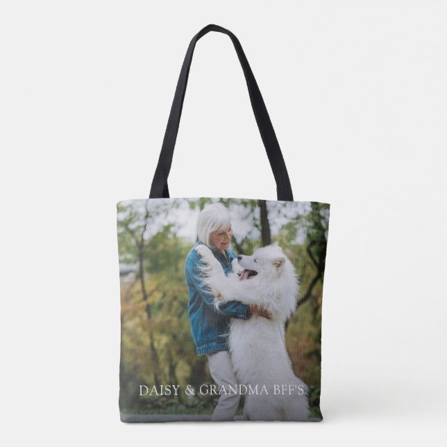Custom Photo Double Sided Tote Bag (Back)