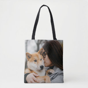Custom Photo Double Sided Tote Bag
