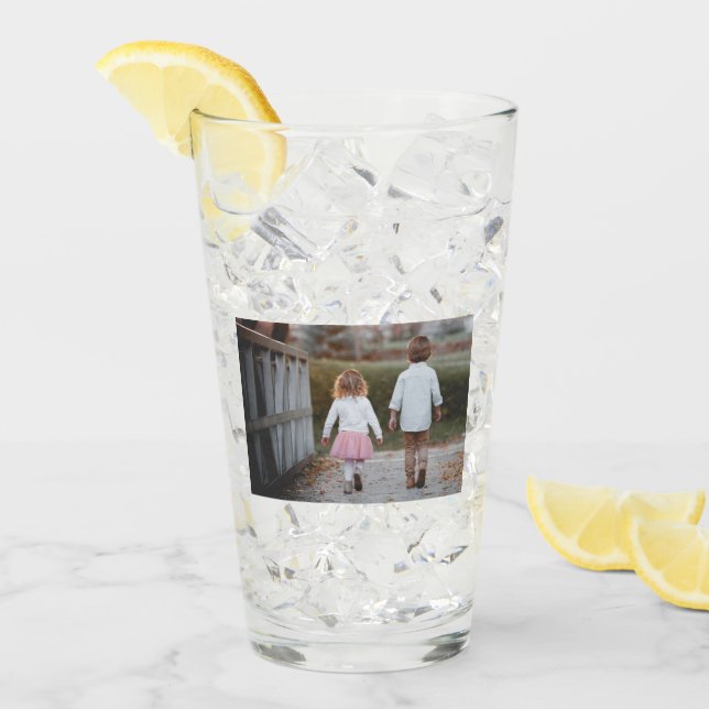 Custom Photo Drinking Glass (Front Ice)