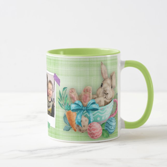 Custom Photo Easter Bunny Tea Cup (Right)
