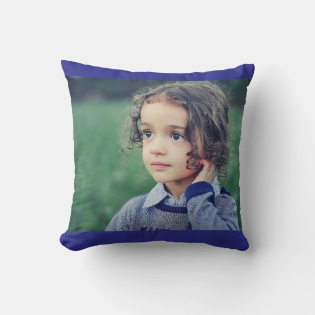  CUSTOM PHOTO easy design Throw Pillow (Front)