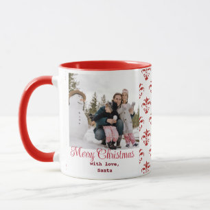 Custom photo, elegant Christmas Mug