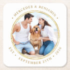 Custom Photo Elegant Gold Personalised Wedding