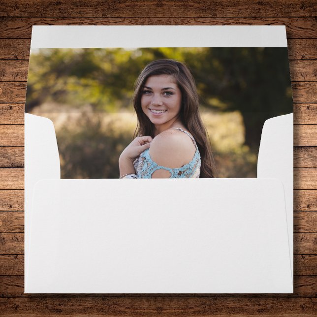 Custom Photo Elegant Personalised 5x7 Envelope (Creator Uploaded)