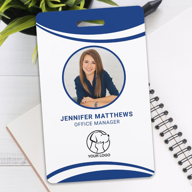 Custom Photo Employee Logo Name Badge ID Badge (Creator Uploaded)