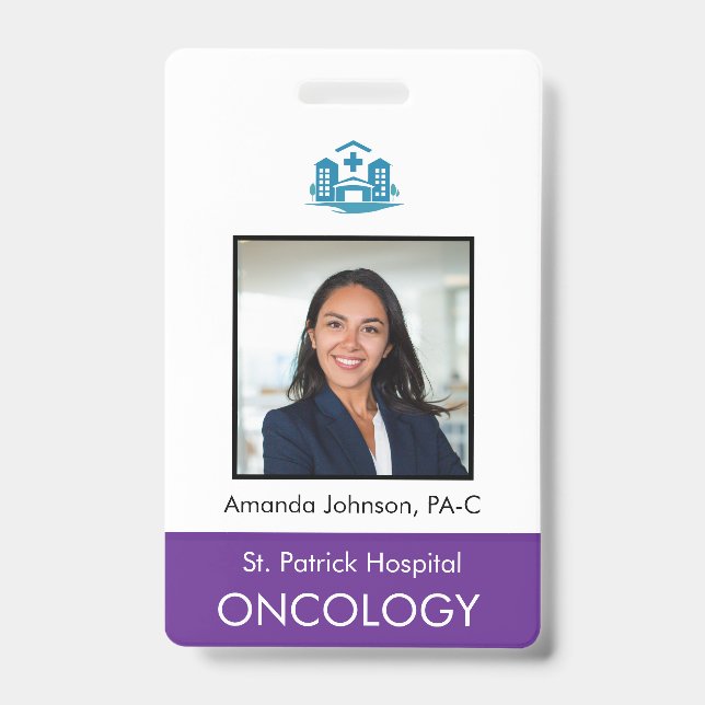 Custom Photo Employee Security ID Badge (Front)