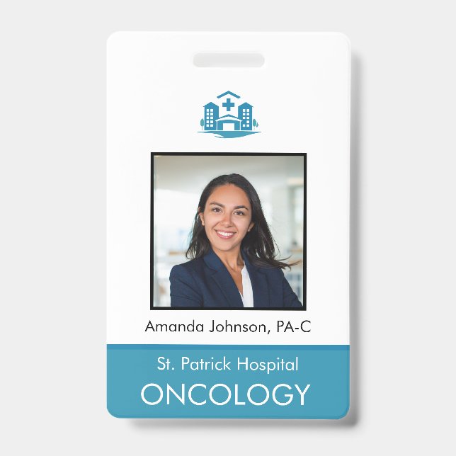 Custom Photo Employee Security ID Badge (Front)