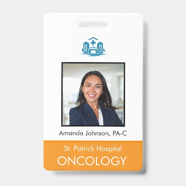 Custom Photo Employee Security ID Badge (Front)