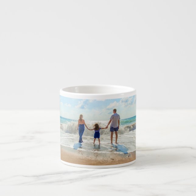 Custom Photo Espresso Cup Your Fvorite Photos Gift (Front)