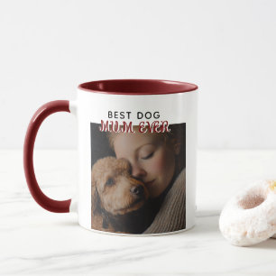 Custom Photo, EST Year BEST DOG MUM EVER Mug