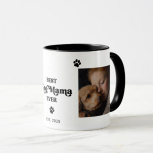 Custom Photo, EST Year BEST DOG MUM EVER Mug