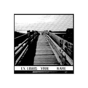 Custom Photo Ex Libris Bookplate Rubber Stamp