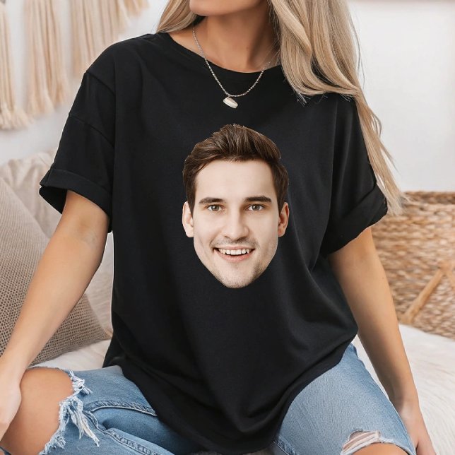 Custom Photo Face Family Member Birthday Squad T-Shirt (Creator Uploaded)