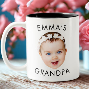 Custom Photo Face Mug Mom Grandma Grandpa Birthday