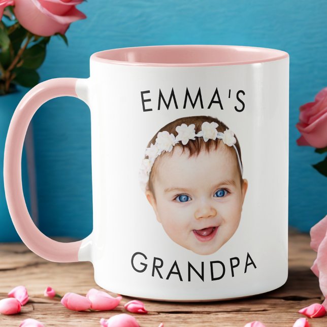 Custom Photo Face Mug Mum Grandma Grandpa Birthday (Creator Uploaded)