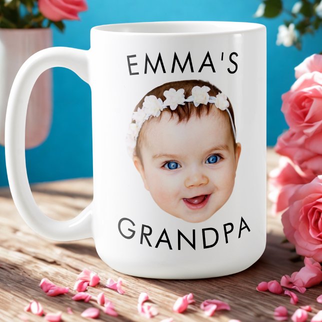 Custom Photo Face Mug Mum Grandma Grandpa Birthday (Creator Uploaded)