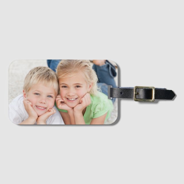 Custom Photo Family Luggage Luggage Tag (Front Horizontal)