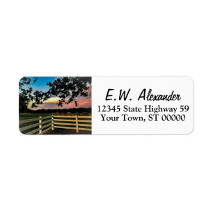 Custom Photo Family or Logo Modern Return Address Label