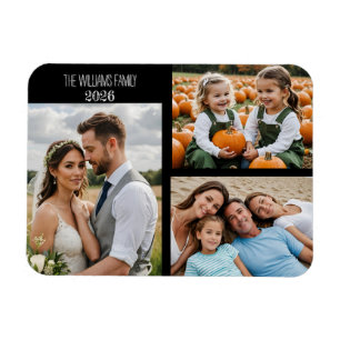 Custom Photo family –Photos, text Magnet
