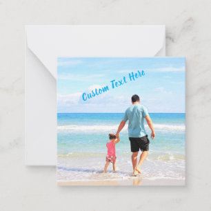 Custom Photo Father's Day Card Your Photo and Text