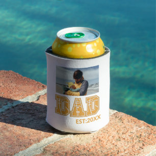 Custom photo Fathers day Sports Dad Basketball Dad Can Cooler