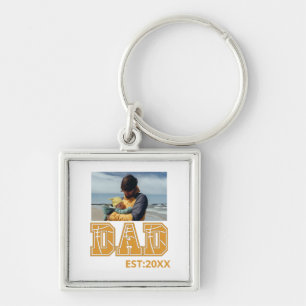 Custom photo Fathers day Sports Dad Basketball Dad Key Ring