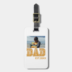 Custom photo Fathers day Sports Dad Basketball Dad Luggage Tag