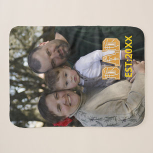 Custom photo Fathers day Sports Dad Basketball Dad Sherpa Blanket