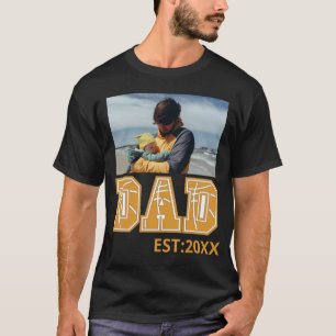 Custom photo Fathers day Sports Dad Basketball Dad T-Shirt