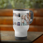 Custom Photo Father's Day Travel Mug<br><div class="desc">Make every coffee break a walk down memory lane for dad with our adorable personalised photo travel coffee mug. Showcasing 8 treasured family photos, a sentimental 'we love you daddy' message, and your children's names on a clean white background, this mug is more than just practical, it's truly personal. A...</div>