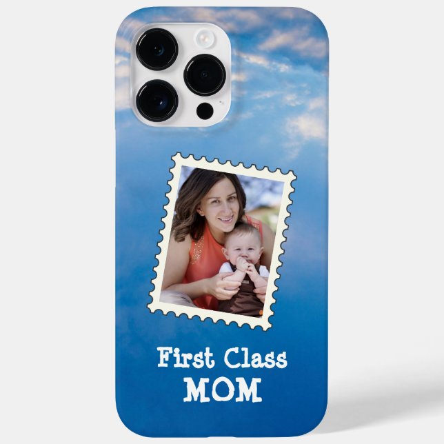 Custom Photo First Class Mum best mon modern Case-Mate iPhone Case (Back)