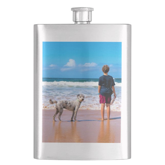 Custom Photo Flask Gift with Your Favourite Photos (Front)