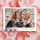 Custom Photo Floral Happy Mothers Day Daughter  Holiday Card<br><div class="desc">Wish your daughter with this beautiful photo card to make her feel special on mothers day and show how much you love her.
Personalise the mothers day card with your photo and customised texts.</div>
